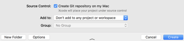 create git repo for new project