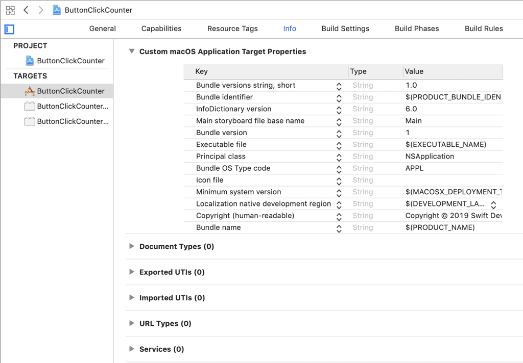 editing info.plist