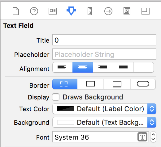 label attributes inspector