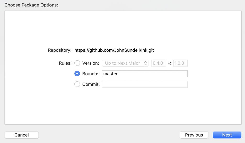 Swift package manager rules