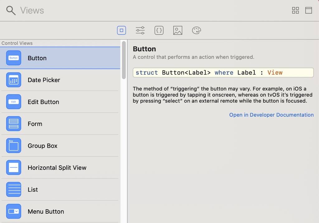 SwiftUI views library